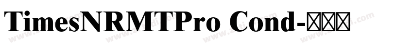 TimesNRMTPro Cond字体转换